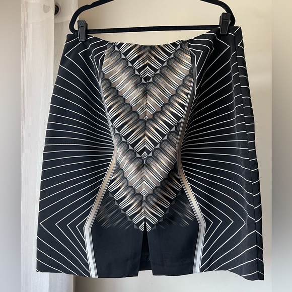 Worthington skirt, size 18, Art Deco print - Picture 2 of 8